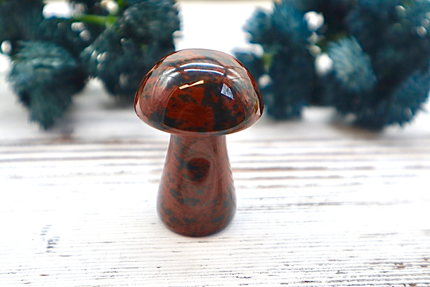 Mahogany Obsidian Mushroom