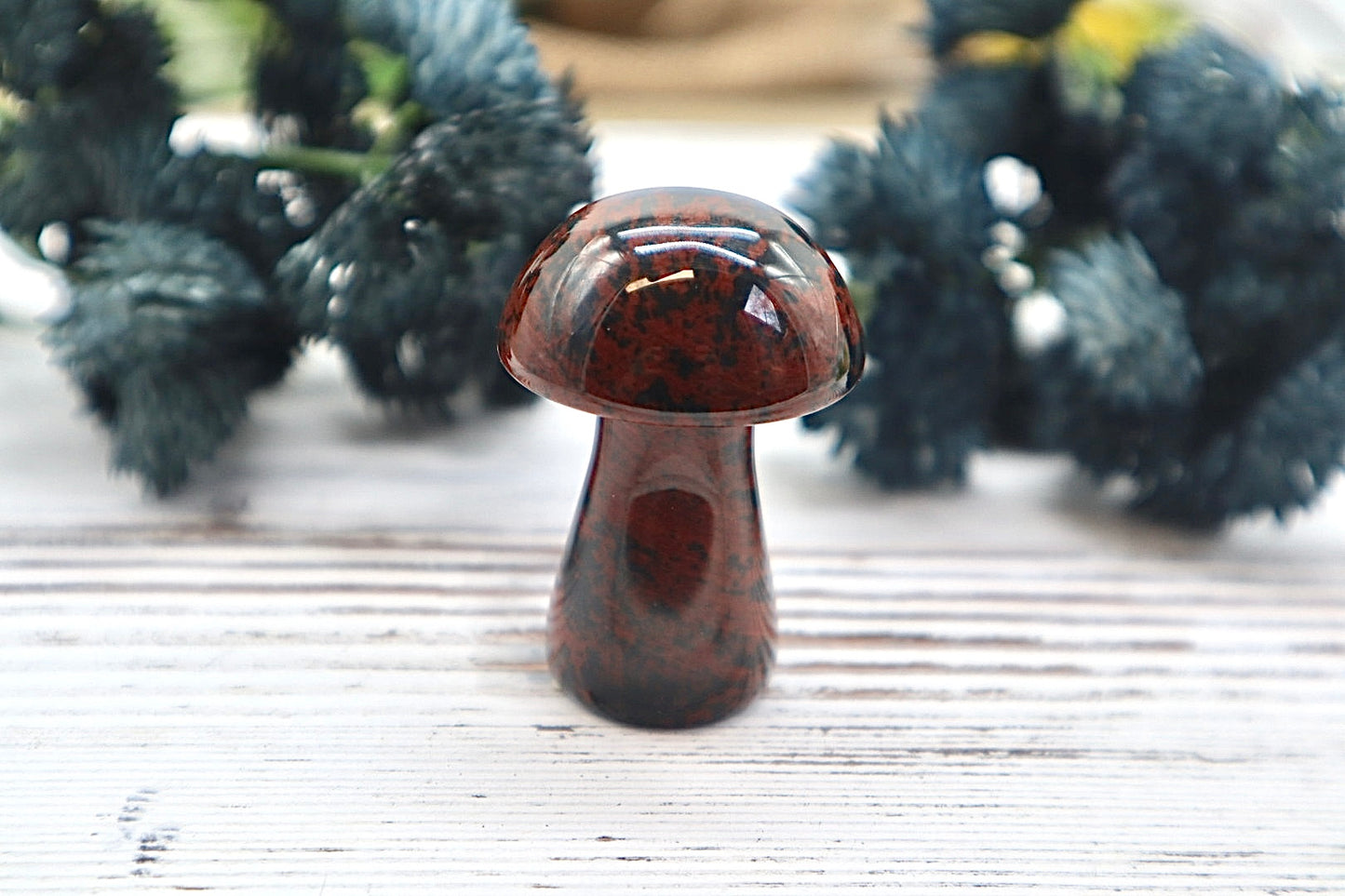 Mahogany Obsidian Mushroom
