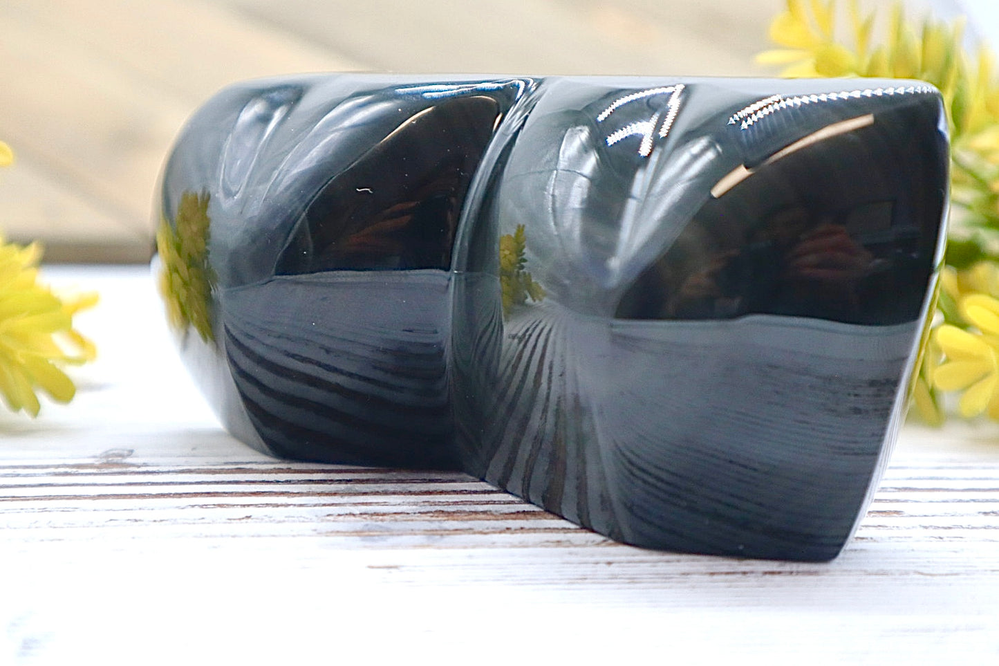 Rainbow Obsidian Double Heart