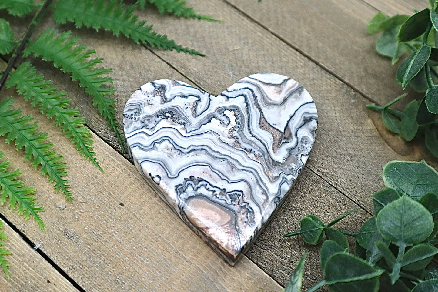 Banded Onyx Heart
