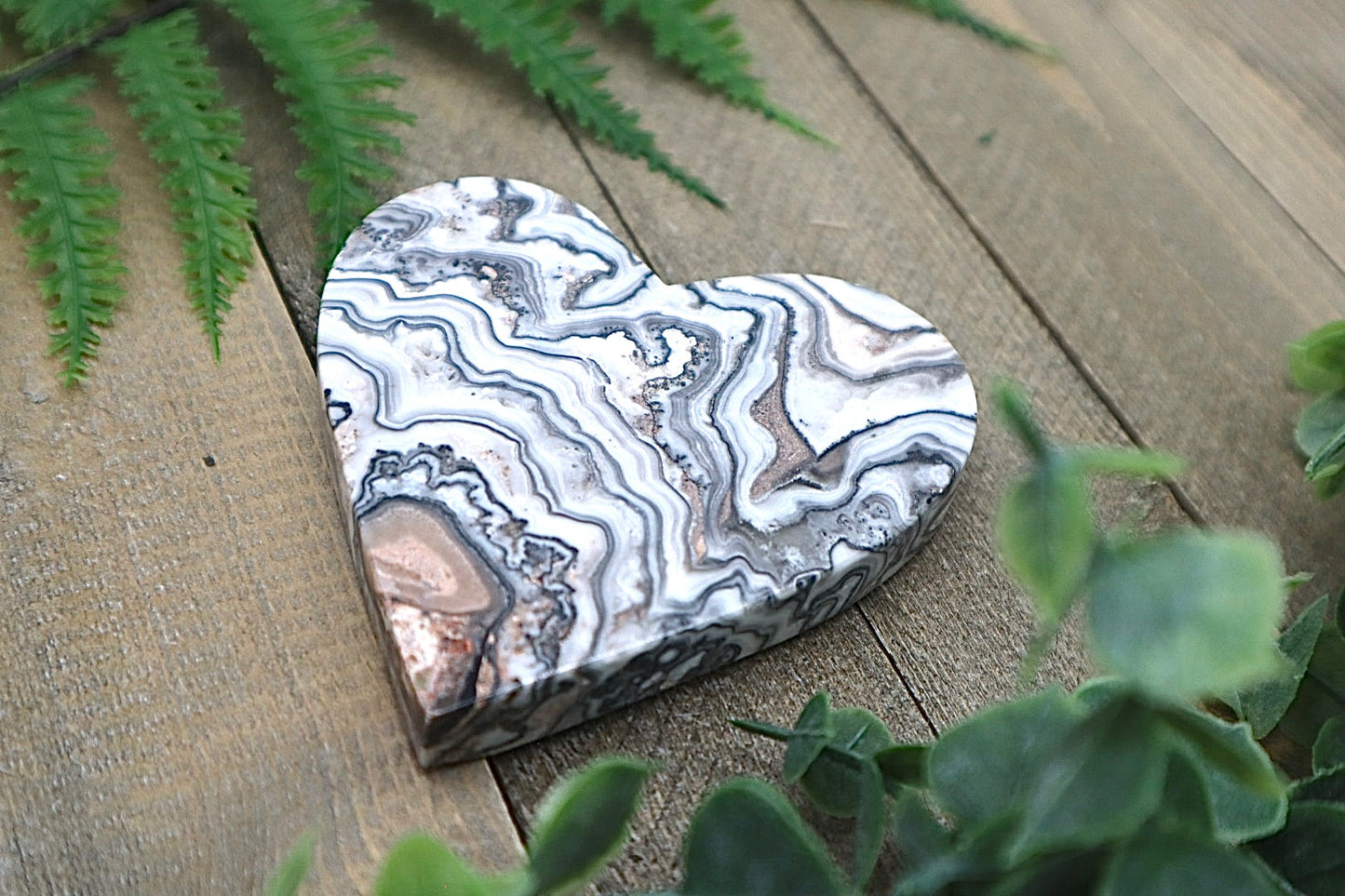 Banded Onyx Heart