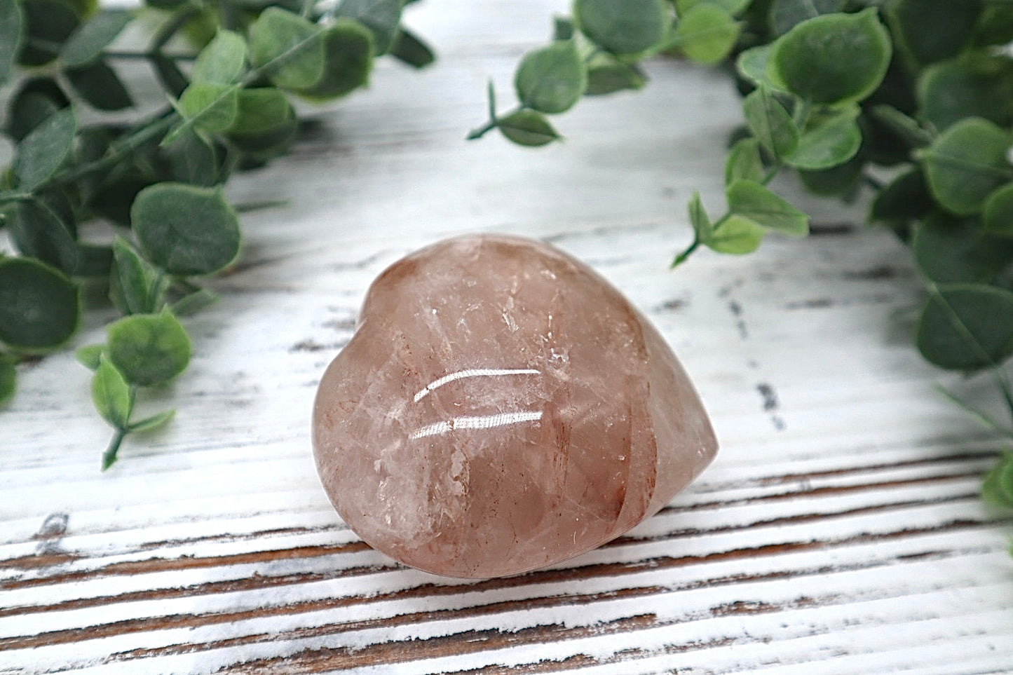 Hematoid Quartz Heart