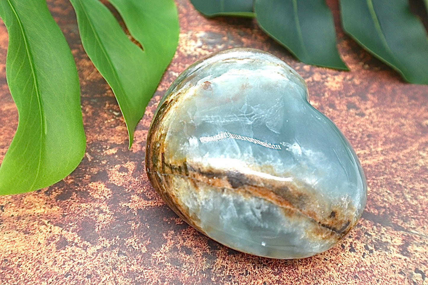 Blue Onyx Heart