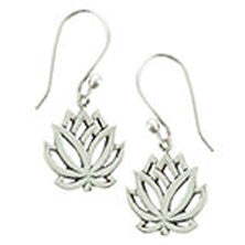 Open Lotus Earrings