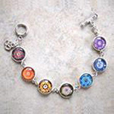 Chakra Silver Bracelet
