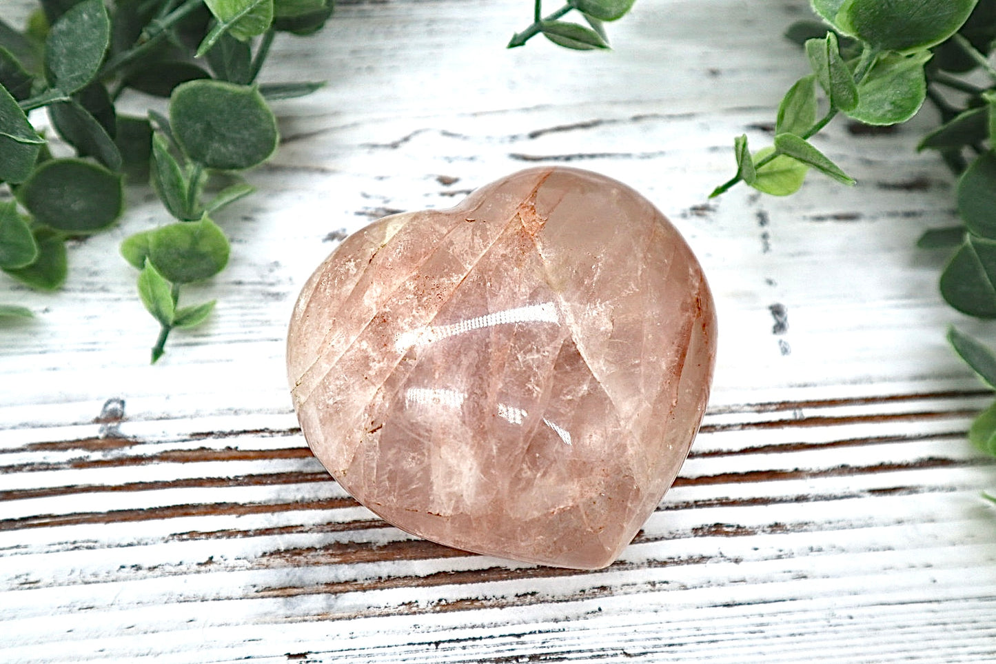 Hematoid Quartz Heart