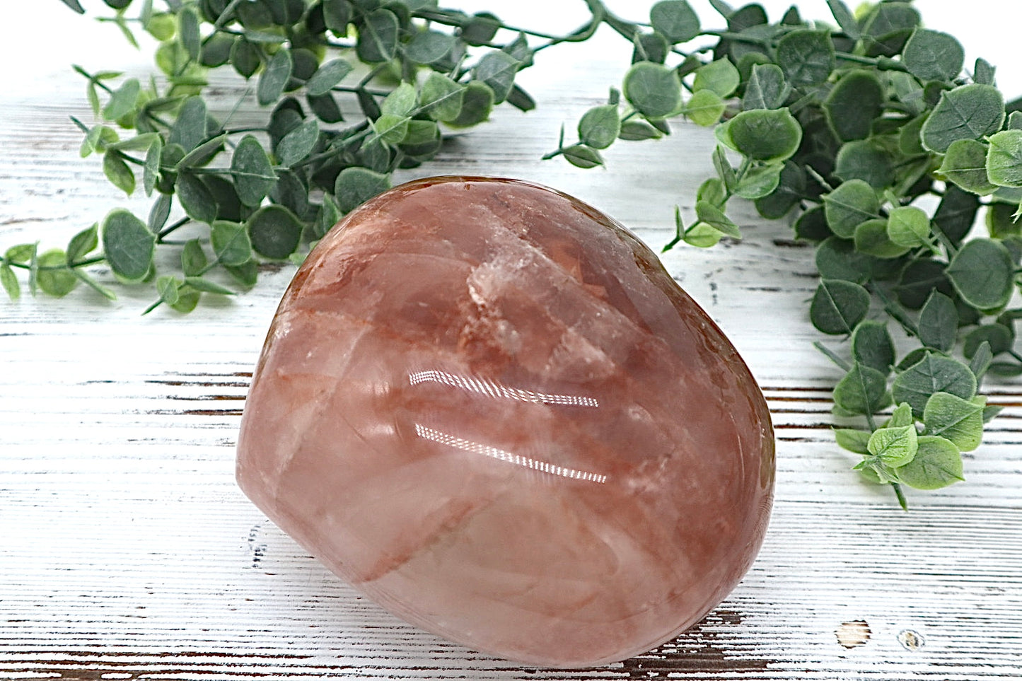 Hematoid Quartz Heart