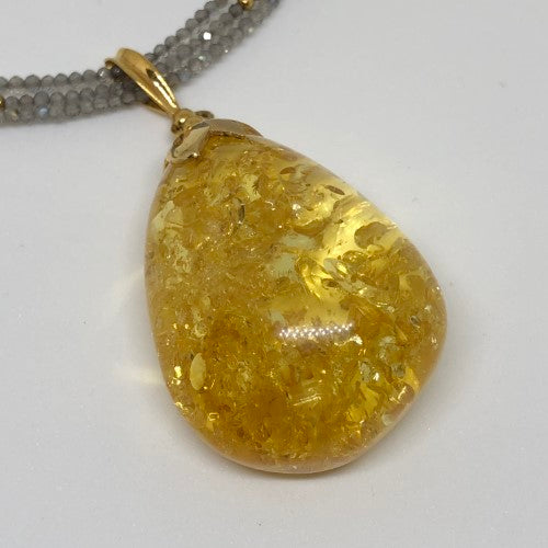 Lemon Amber Necklace